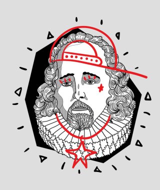 Lord pastırma yaratıcı kompozisyon, vektör illüstrasyonu