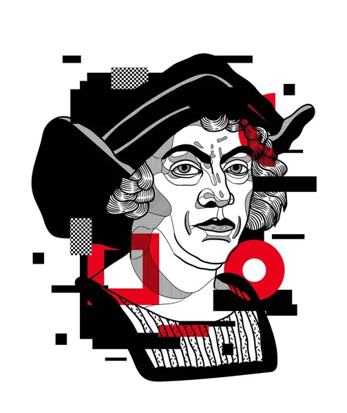 Композиція Колумба Векторні Ілюстрації — стоковий вектор
