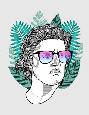 Vektör çizgileri klasik el çizimi illüstrasyon. Spartacus