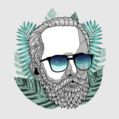 tchaikovsky Vektörü klasik el çizimi illüstrasyonunu çizdi. 