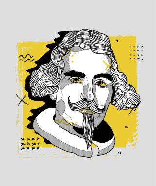 Velazquez . Vektör illüstrasyon eli çizildi. 