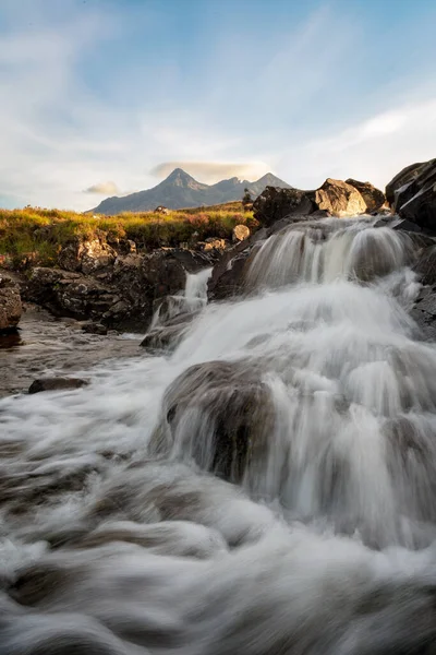 Sligachan Wasserfälle Auf Der Isle Skye Schottland Aufgenommen August 2020 — Stockfoto