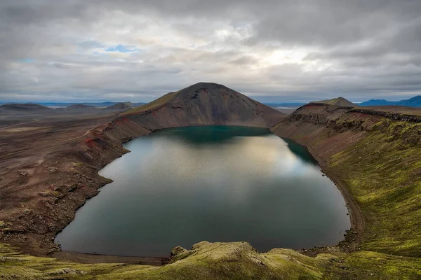 Wyżyny Południowej Islandii Podjęte Sierpniu 2020 Przetworzeniu Wykorzystaniem Nawiasów Ekspozycyjnych — Zdjęcie stockowe