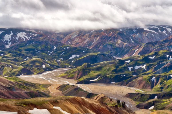 Terras Altas Sul Islândia Tomadas Agosto 2020 Pós Processadas Usando — Fotografia de Stock