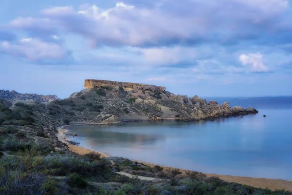Пляж Ривьера Мальте Принятый Ноябре 2020 Года После Обработки Использованием — стоковое фото