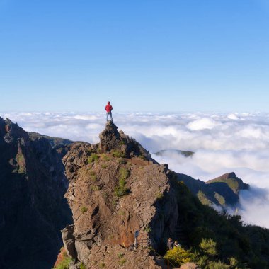 Pico Arieiro to Ruivo hike on Madeira, Portugal , post processed using exposure bracketing clipart