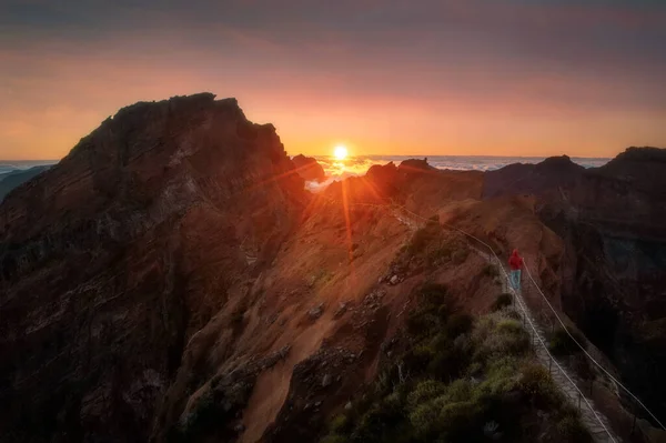 Wanderung Vom Pico Arieiro Nach Ruivo Auf Madeira Portugal Nachbearbeitet — Stockfoto