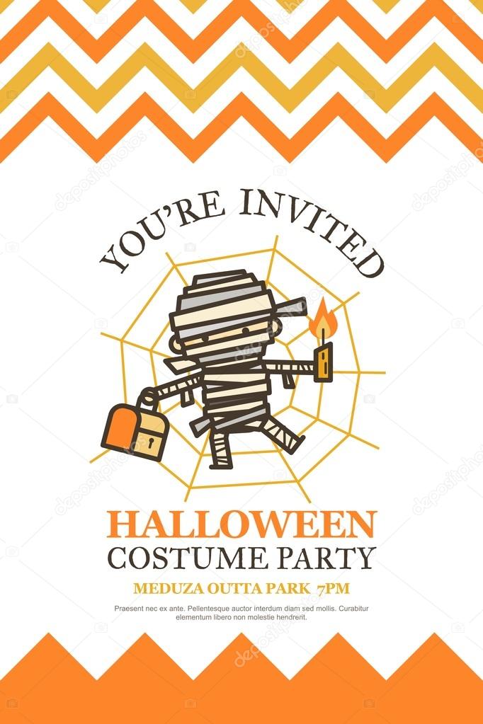 Zaproszenia Halloween Noc Bal Przebierańców Grafika Wektorowa