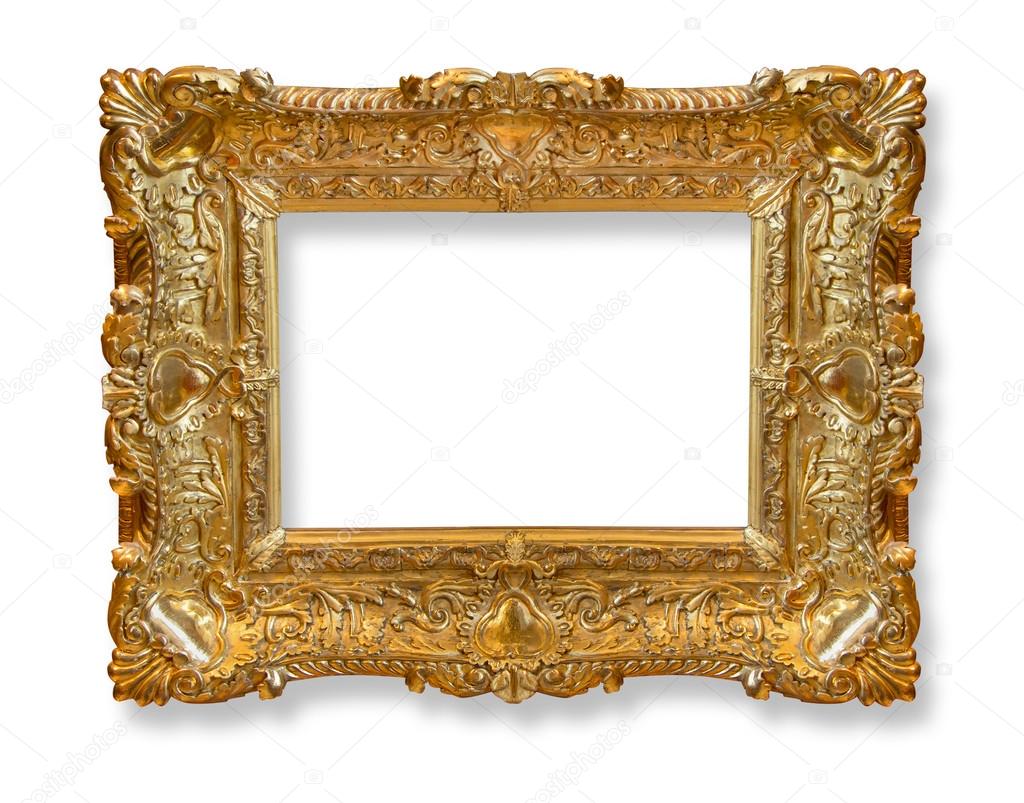 Gold  old frame. 