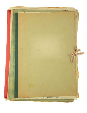 Beyaz arka plan üzerinde izole klasörler