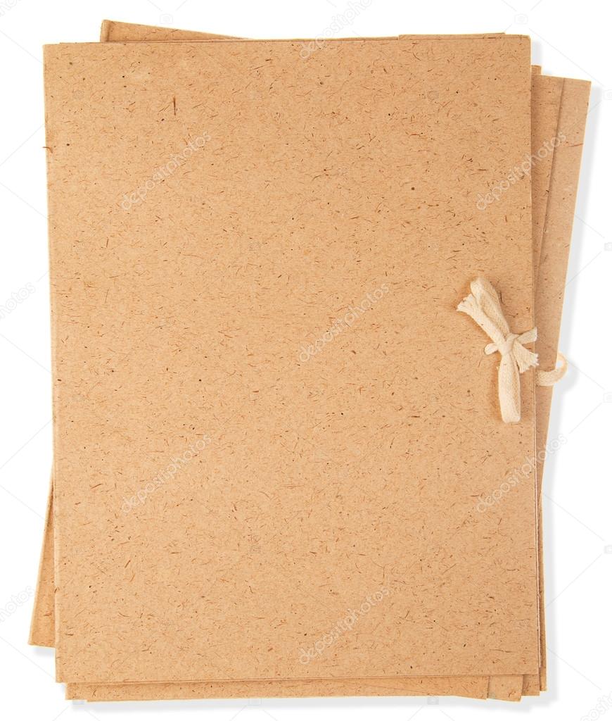 brown, cardboard folders 