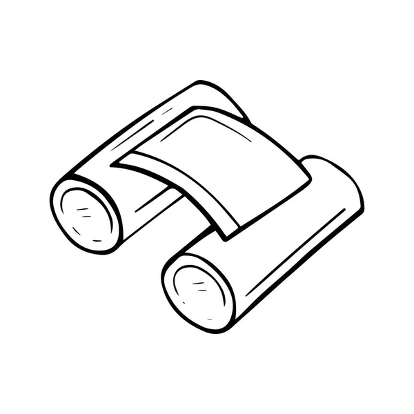 Icono vectorial de estilo doodle aislado sobre un fondo blanco — Vector de stock