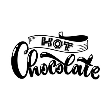 Sıcak çikolata. Sıcak Noel Kış Kelimesi