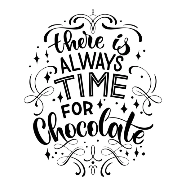 Citation de lettrage au chocolat. — Image vectorielle