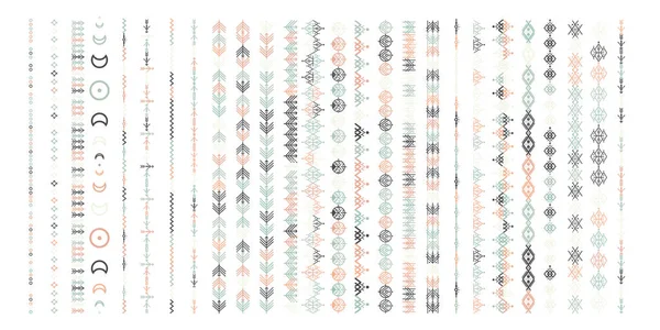 Adornos étnicos. Diseño tribal — Vector de stock