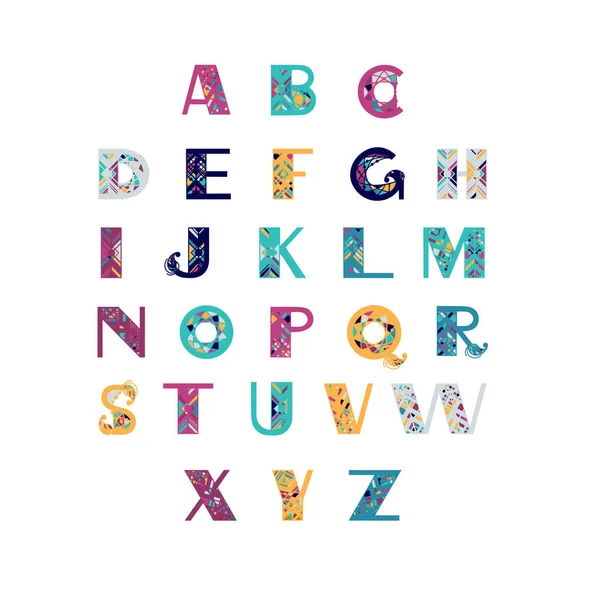 Alphabet de style tribal. — Image vectorielle