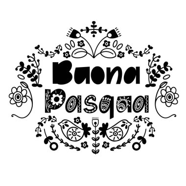 İskandinav tarzında Mutlu Paskalya mektupları.