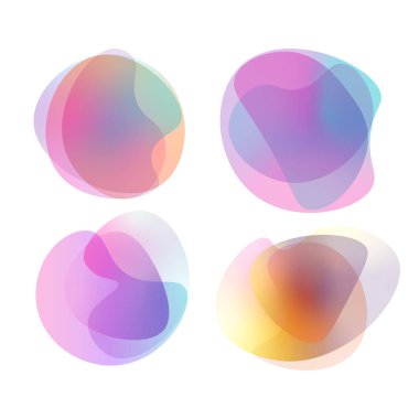 Canlı eğimli kabarcık şekilleri ayarlandı