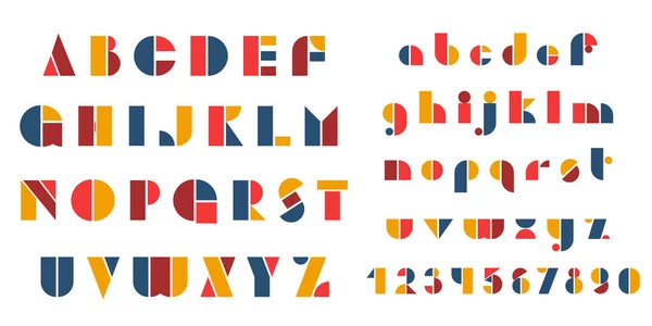 Bauhaus harfleri ve numaraları ayarlandı.