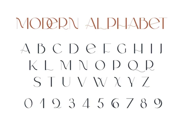 Modern sans serif zarafet yazı tipi.