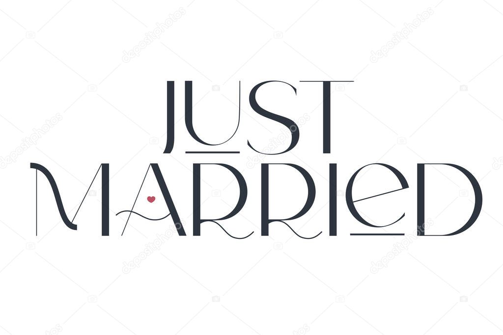 Just married quote