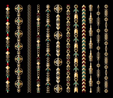 Kabile geometrik altın deseni