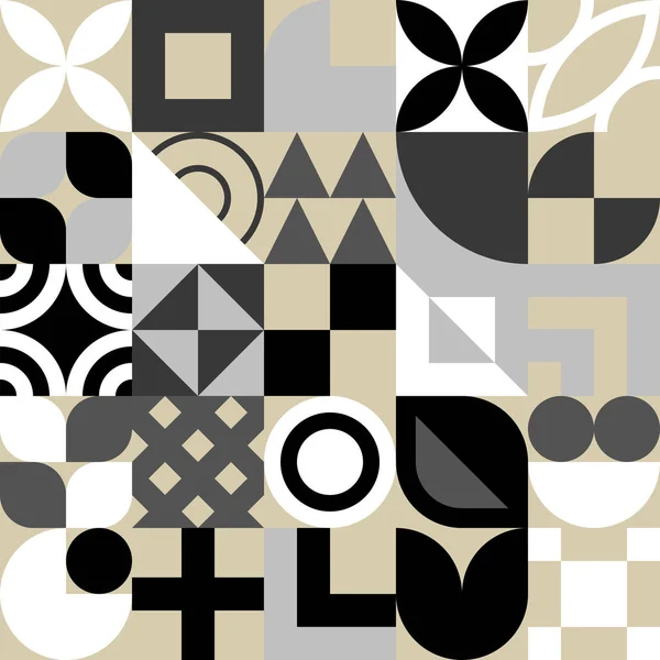 Kusursuz Bauhaus soyut vektör arkaplanı