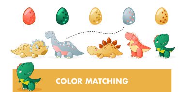 Dinozorla çocuk eğitimi oyunu.