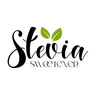 Stevia Organik gıda etiketi.