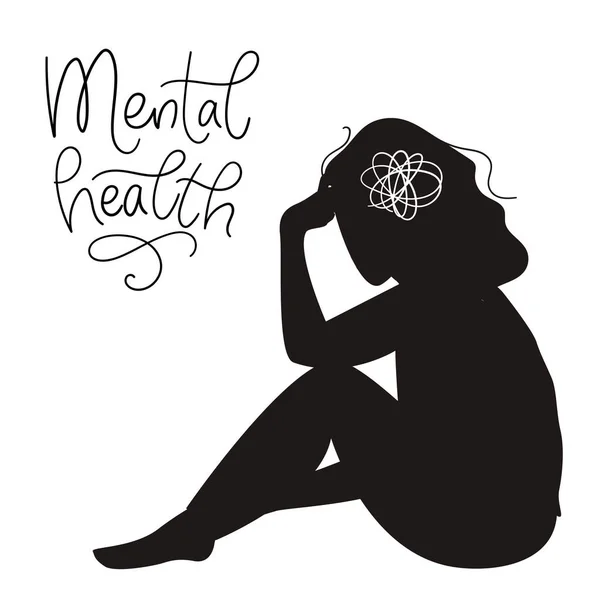 Mental health concept — Stock Vector