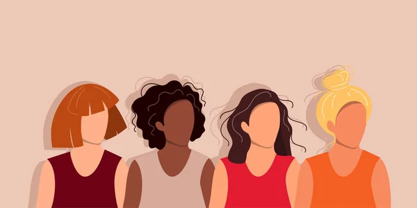 Farklı milletlerden kadınlar.