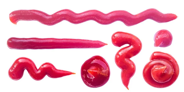 Ketchup röd tomat stänk — Stockfoto