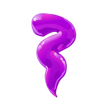 Mor balçık lekesi, sıçrama ya da leke.