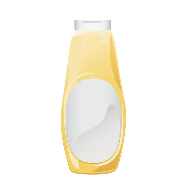 Mayonnaise in glass bottle. — Stock Vector