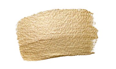 Su boyası kağıdında altın rengi çalı vuruşu.