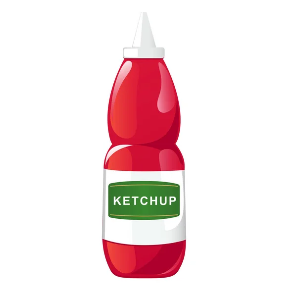 Tomato ketchup bottle — Stock Vector