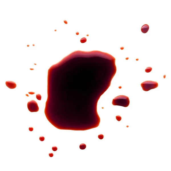 Mancha vermelha escura do sangue — Fotografia de Stock