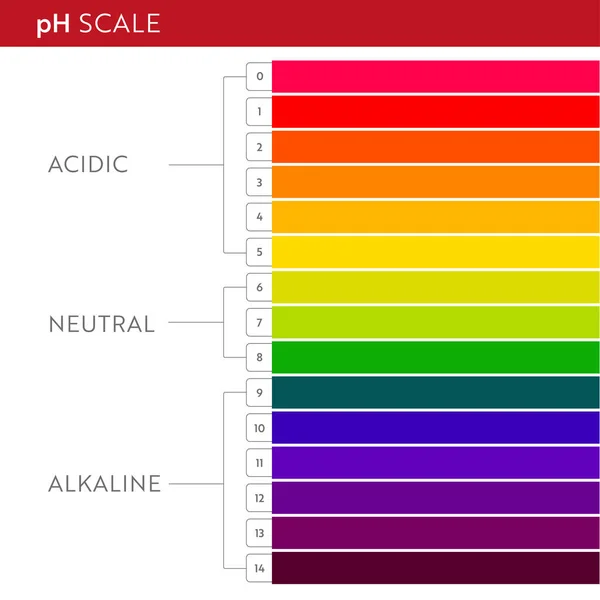Gráfico de escala de pH. — Vector de stock