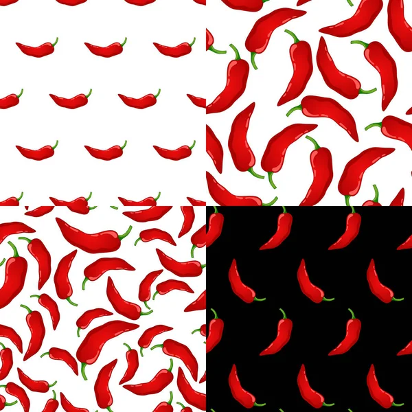 Peper vector naadloos patroon. — Stockvector