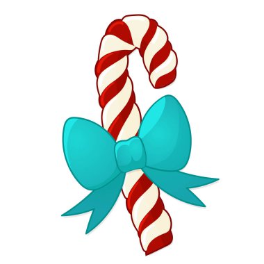 Çizgi film tarzında Noel şekeri.