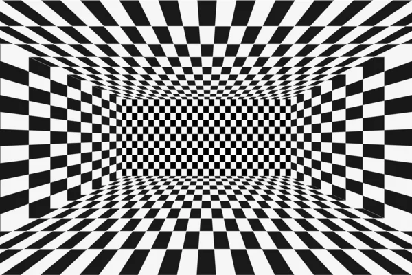 Izgara perspektifi siyah ve beyaz oda