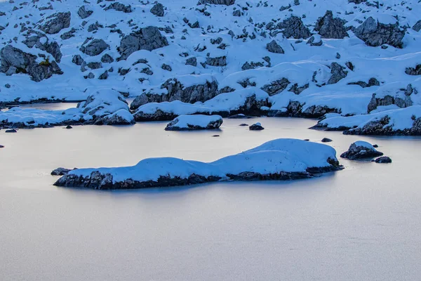 Lago Geleiras Congeladas Durante Dia — Fotografia de Stock