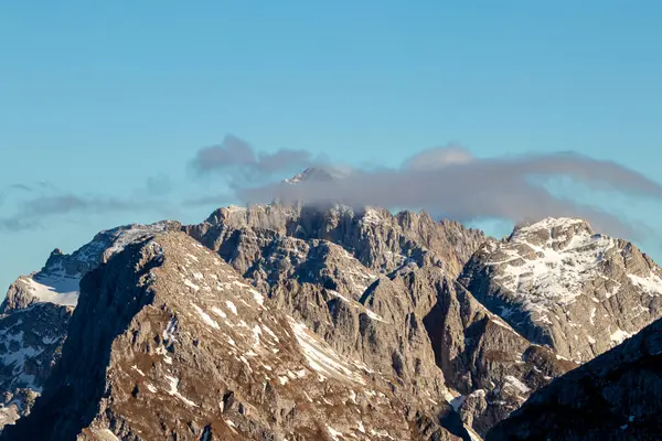 Гірський Хребет Зранку — стокове фото