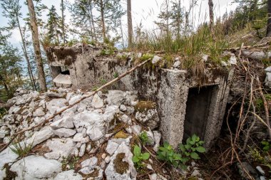 1. Dünya Savaşı 'ndan kalma eski sığınak.