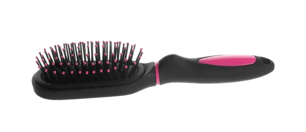 New Modern Hair Brush Isolated White — Stock Photo, Image