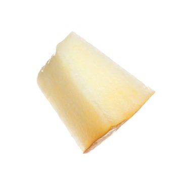 Lezzetli olgun kavun parçası beyaza izole edilmiş.