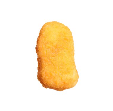 Lezzetli kızarmış tavuk nugget beyaz üzerine izole