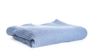 Beyaz arkaplanda yumuşak mavi ekose