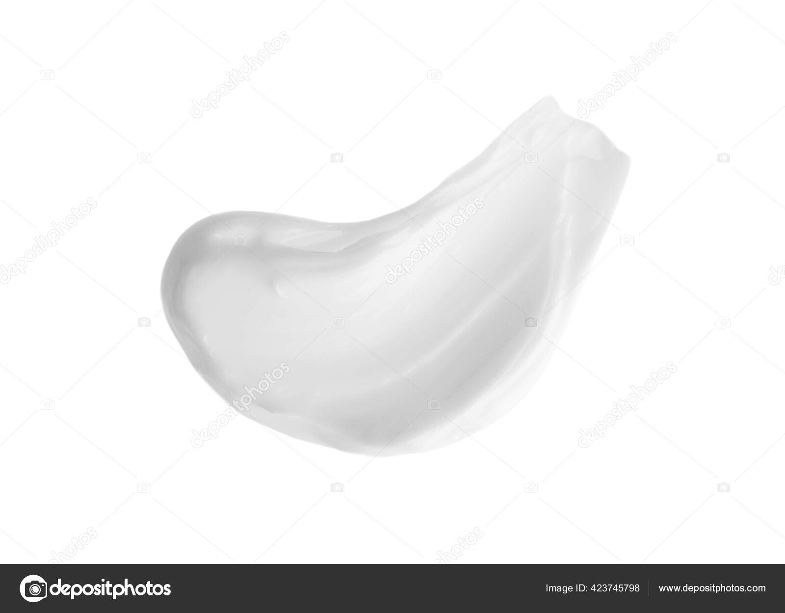 Cream Sample White Background Cosmetic Product Stock Photo by