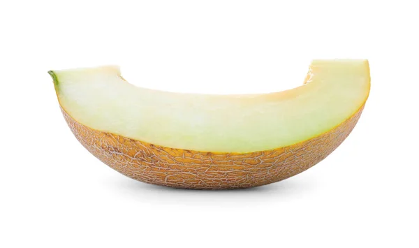 Piece Delicious Honeydew Melon Isolated White — Stock Photo, Image